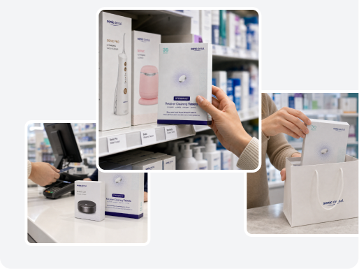 Sonic Dental producten in winkels