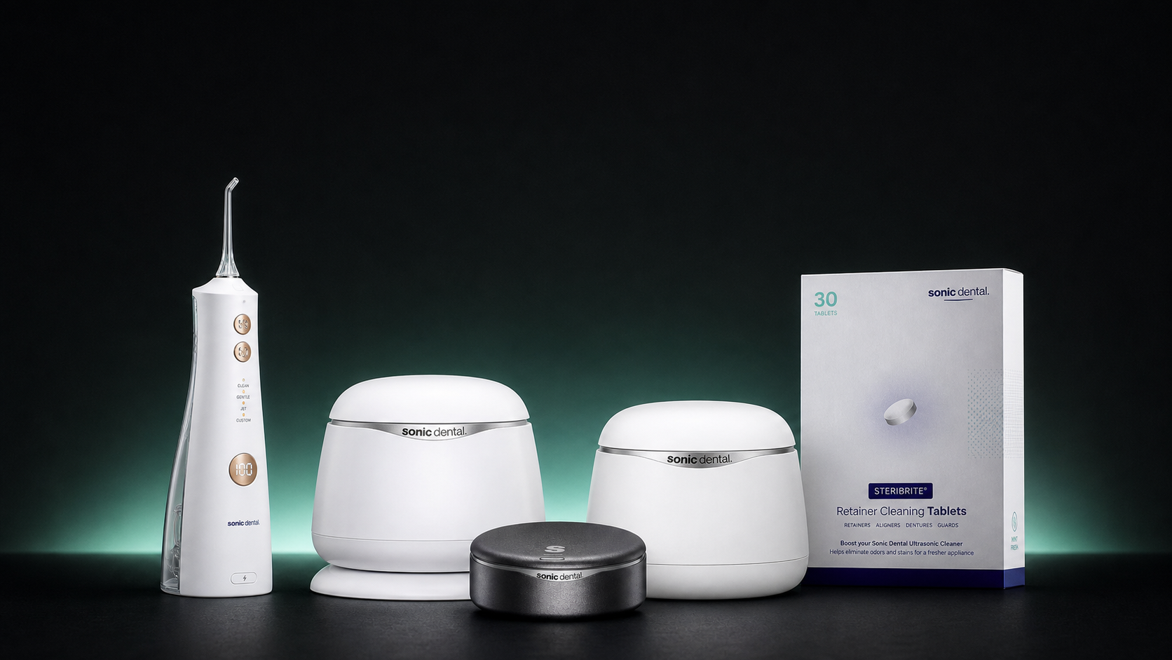 Sonic Dental mondverzorgingsproducten, reinigers en Steribrite tablets